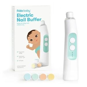 Frida Baby Electric Nail File/Buffer Set, Fingernail Clippers Newborn/Toddler